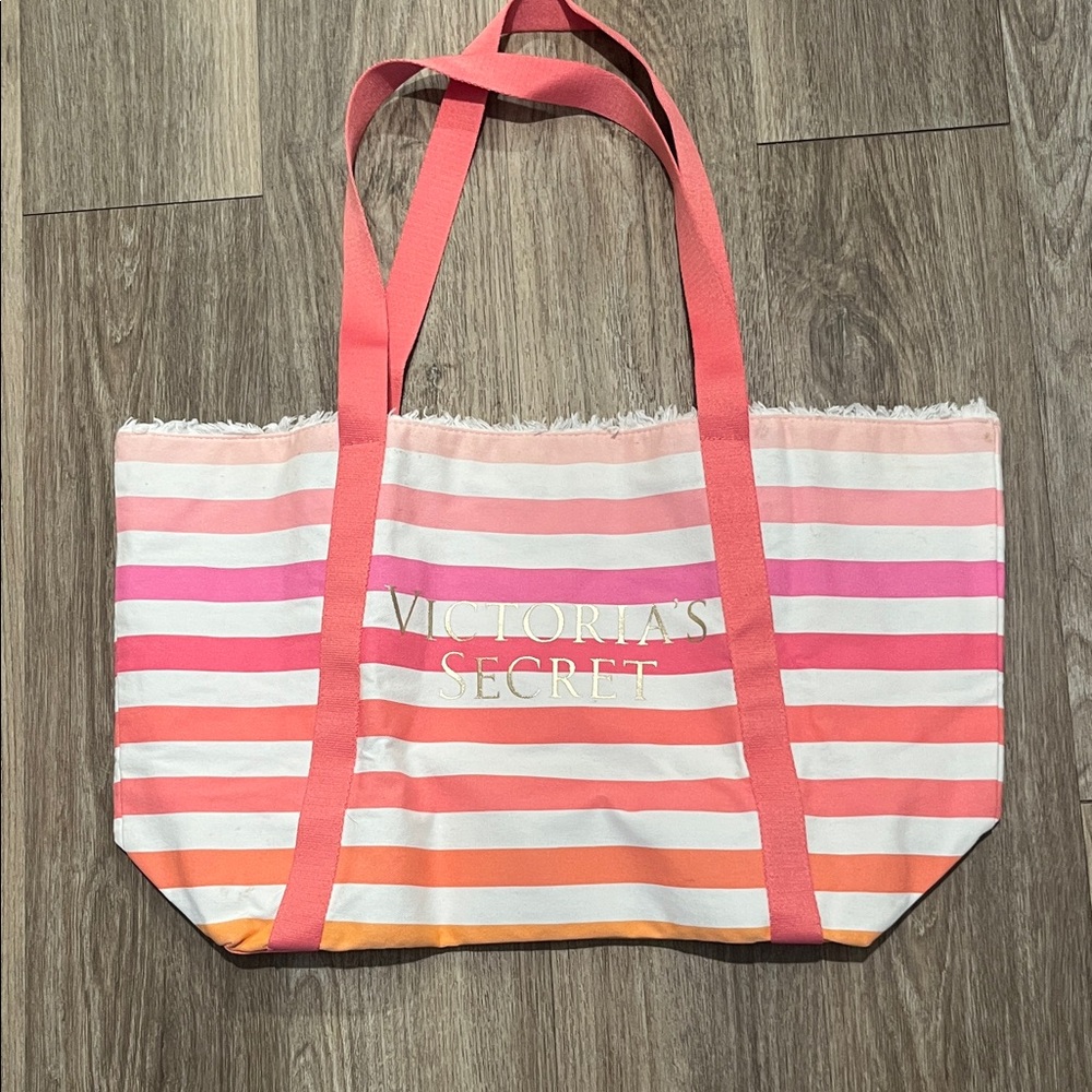 Victoria's Secret Colorful Striped Tote